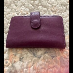 Purple Leather Wallet